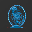 24.png Scorpion Figure - Suspended 3D - No Support - Thread Art STL