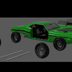 1.jpg Fichier STL Dodge Challenger RT・Objet imprimable en 3D à télécharger