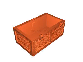 🔒 Hinged Chest with Working Lock and Wood Texture・Free 3D File for 3D ...