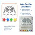 rect1-6sda-fdsiz23z.jpg Rainbow PYO Cookie Stencil File – Paint your own Stencil Digital download. STL 3D Print file, SVG Cutting file. P05