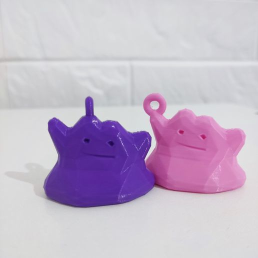 🗝️ Ditto keychain low poly, Ditto keychain low poly. pokemon