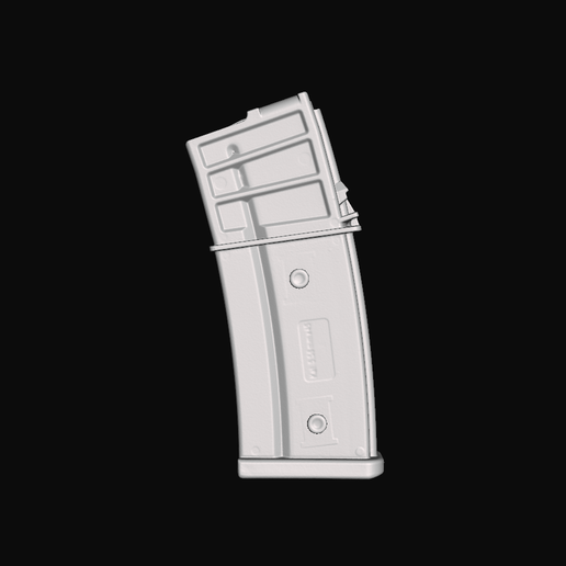 Heckler Koch G36 5.56X45MM 30 Rd RifleMagazine Real Size Scan 3D Mold