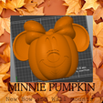 1.png Minnie Mouse Pumpkin New Bow with wall mounts