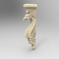 Screenshot_142.png Free STL file Dragon decoration art home・Model to download and 3D print