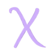 X_Cover.stl LED Alphabet Font NEW Walt Disney Name Lamp by T-D3SIGN