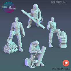 IM-Human-Worker-1.png Fichier 3D Ensemble d'ouvriers humains ‧ Miniature de science-fiction ‧ Miniatures de jeu de guerre ‧ Modèle 3D de table ‧ Miniature RPG ‧ Construction cyberpunk ‧ Machine de guerre steampunk ‧ STL FILE・Objet pour impression 3D à télécharger
