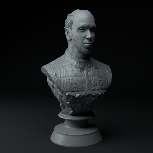 9.png Lewis Hamilton F1 Legend Diorama STL