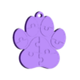 puzzle_paw_keychain.stl Puzzle Paw Anahtarlık