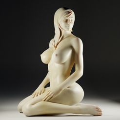 Sitting-Woman-nude-figures.jpg Файл STL Сидящая женщина обнаженные фигуры・3D модель для печати скачать