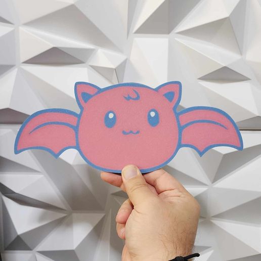 Kuwaii Bat Wall Art - 3D model önizlemesi