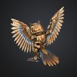 sdfs44434rv444444.jpg Steampunk Mechanical Owl  Clockwork Cybernetic Bird  3D