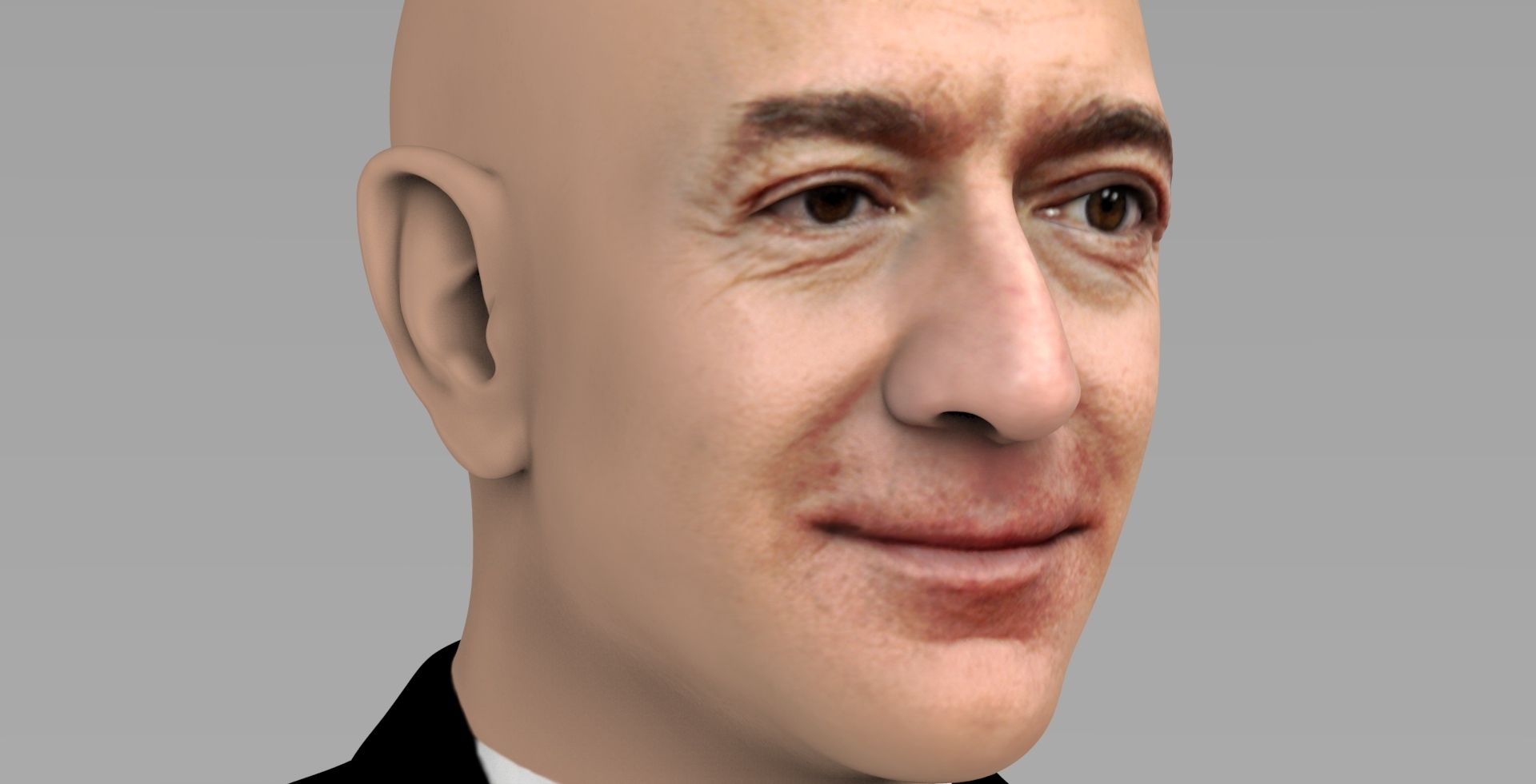 untitled.1109.jpg Descargar archivo El busto de Jeff Bezos está listo para la impresión en 3D a todo color • Diseño para imprimir en 3D, PrintedReality