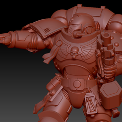 3.png Free 3D file Space Sergeant O`Primey・Template to download and 3D print