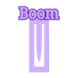 Boom Bookmark.stl Boom Bookmark