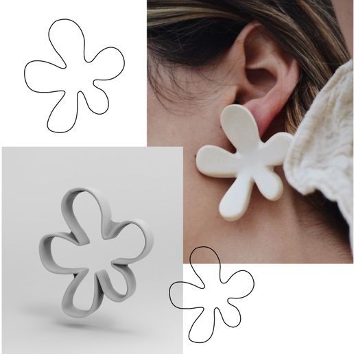 ARO-10_Mesa-de-trabajo-1.jpg Download STL file SET of 12 Organic shape cutter for polymer clay earring jewelery • 3D printable object, martcaset