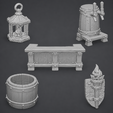 medieval-tavern-bar-drinks-stl-models-2.png Medieval Tavern Bar & Drinks Pack – 10 FDM-Optimized STL Models