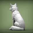 Fox-sitting5.jpg Fox 3D print model