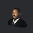 model-1.png Martin Luther King-bust/head/face ready for 3d printing