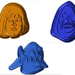 Motu-cookie-cutters.jpg STL file Cookie Cutters Master of the Universe・3D printer model to download