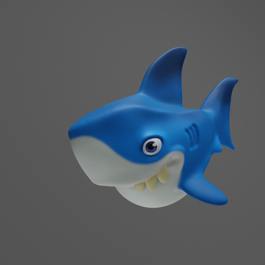 cute shark 3D model
