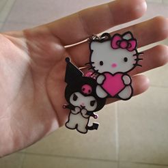 20240206_175920.jpg ❤️🐱 Kuromi & Hello Kitty Pendants 🐱❤️
