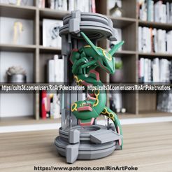 Rayquaza-in-the-lab-from-Pokemon-2.jpg STL file Rayquaza in the lab from Pokemon・3D printable model to download