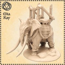 war-elephant-casual.jpg STL file War Elephant Casual・3D print model to download