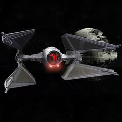 1.jpg STL file STAR WARS TIE INTERCEPTOR – Highly detailed & fully printable – Cockpit & openable hatch – With instructions・3D printable model to download