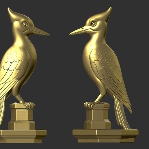 a7.jpg 啄木鸟雕像 3D 打印模型