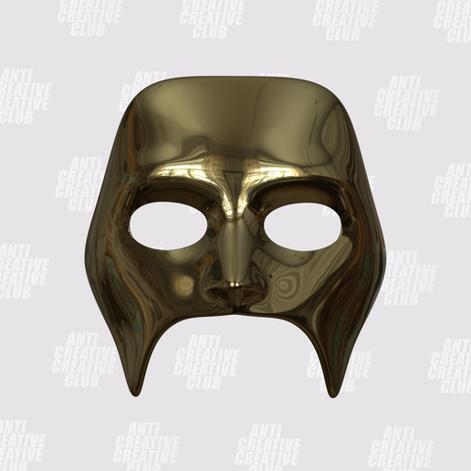 IMG_1912.png The Weeknd LEG 5 Mask AfterHours Til Dawn 2025 Gold Chrome Mask 3D Model