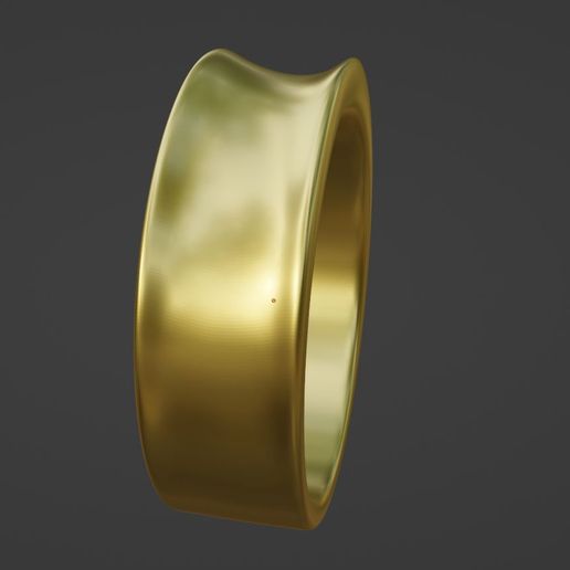 Free Ring Band Minimalistic Design 3D model
