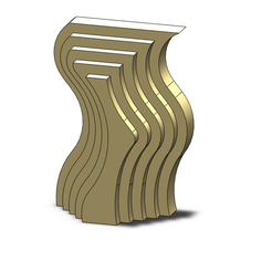 wavess.png Free STL file WAVES no.2 CANDLE DECO ART・Object to download and to 3D print, acatalagac