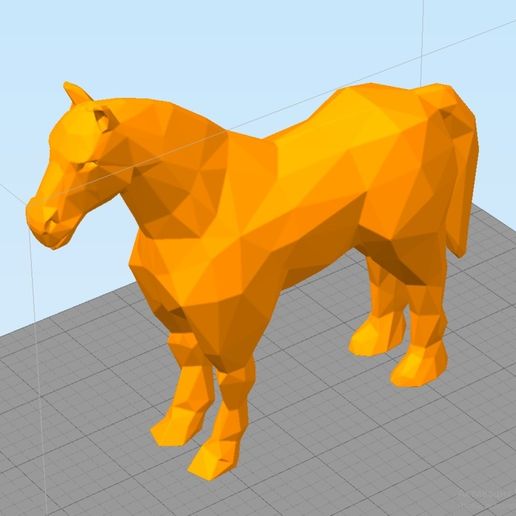 horse.jpg Pferd low poly