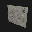 13.jpg Leo Messi Relief sculpture 3D print model