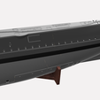 3-Cylinder-class-submarine-3d-model-4-back.png 3Cylinder-Potvis Class Dutch Navy static model 1/100 scale