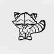 Mapache cuerpo completo 10 cm.jpg Raccoon - Raccoon - cookie cutter