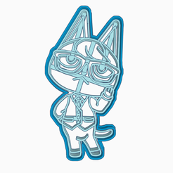 dsfdsgdsg.png STL file RAYMOND 2 CUTTER COOKIE / ANIMAL CROSSING /NINTENDO SWITCH・3D printable model to download