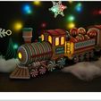 002B.jpg ILLUMINATED CHRISTMAS GINGERBREAD TRAIN