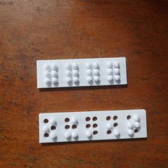 3D Printed Braille Clothing Clips for the Visually Impaired by  wolfe_cameronr