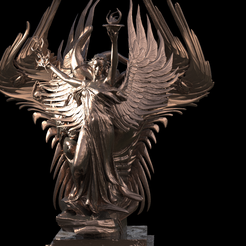 untitled.3254.png Fichier OBJ Statue de base abstraite des éléments du feu・Objet pour imprimante 3D à télécharger