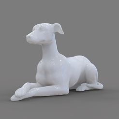 untitled.12.jpg Dog sitting pose 3d printable model
