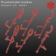 Soldier-Weapons-Render-Spears-Final.jpg Promethakh Soldier Melee Weapons - 28mm Weapon Bits