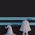 4.png 3D model of a Ghost in a hat and cape