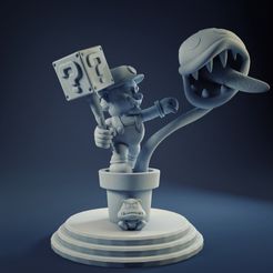 0019.jpg 3D file Mario Bros Attack - 3D Print Model・3D printer design to download, DudeX