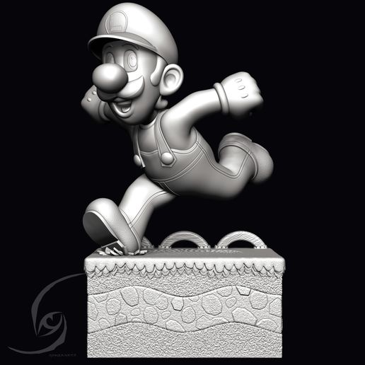 13.jpg Luigi STL 3D print figure