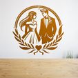 свадьба.30.jpg wedding couple design for cnc laser cut files svg dxf stl pdf eps png jpg emf - digital download for wedding decor and crafts