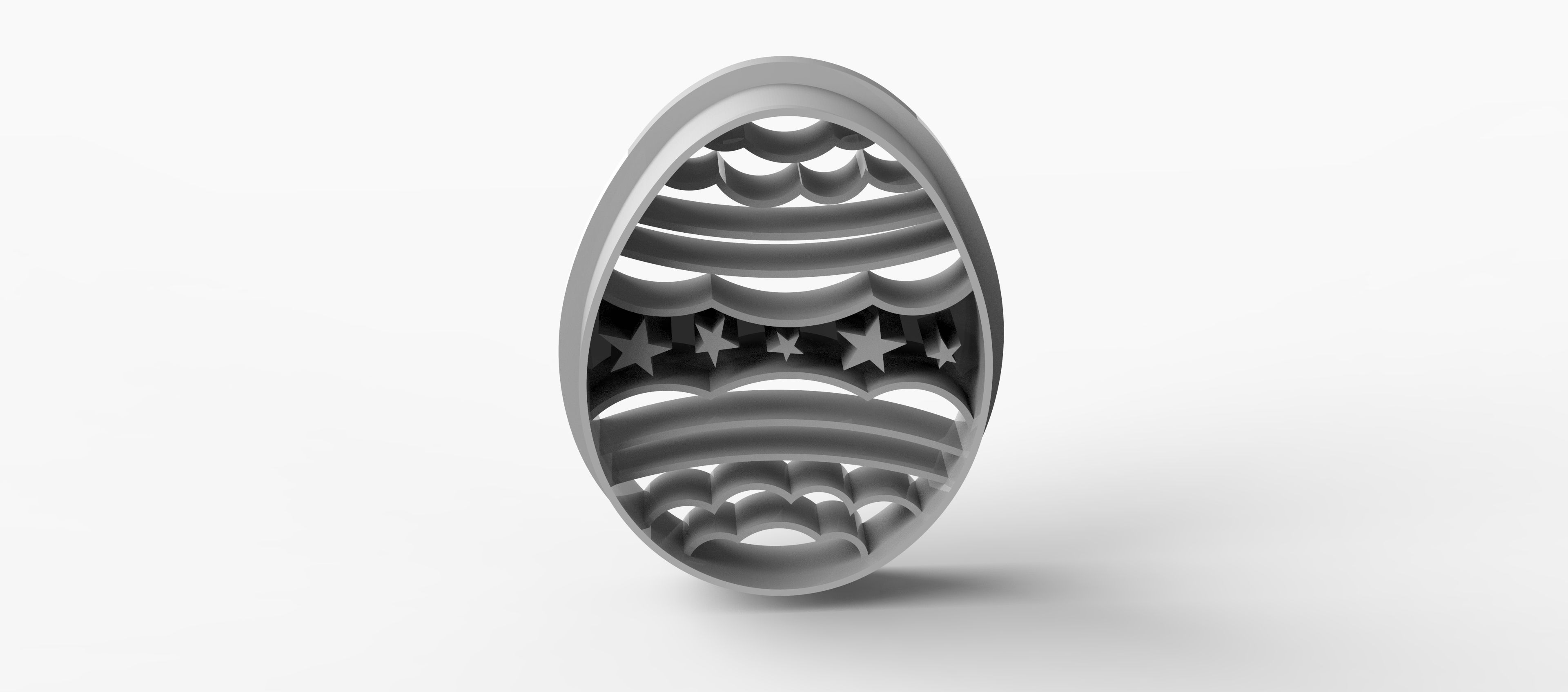Download STL file easter egg cookie cutter • 3D printing template ・ Cults