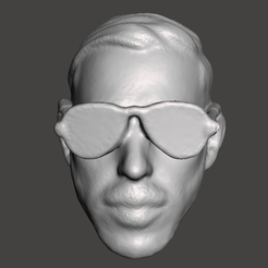 Screenshot-1315.png Файл STL AEW WWE WWF LJN Style Orange Cassidy Custom Head Sculpt・Дизайн 3D принтера для загрузки