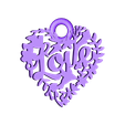 corazon.stl Fichier STL gratuit Porte-clés amour・Modèle imprimable en 3D à télécharger