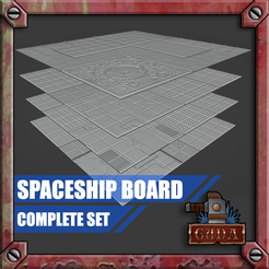 SPACESHIP-BOARD-COMPLETE.png Файл STL КОСМИЧЕСКИЙ КРЕСТОВЫЙ ПОХОД / ЗВЕЗДНЫЙ КВЕСТ ПОЛНАЯ ДОСКА・3D модель для печати скачать